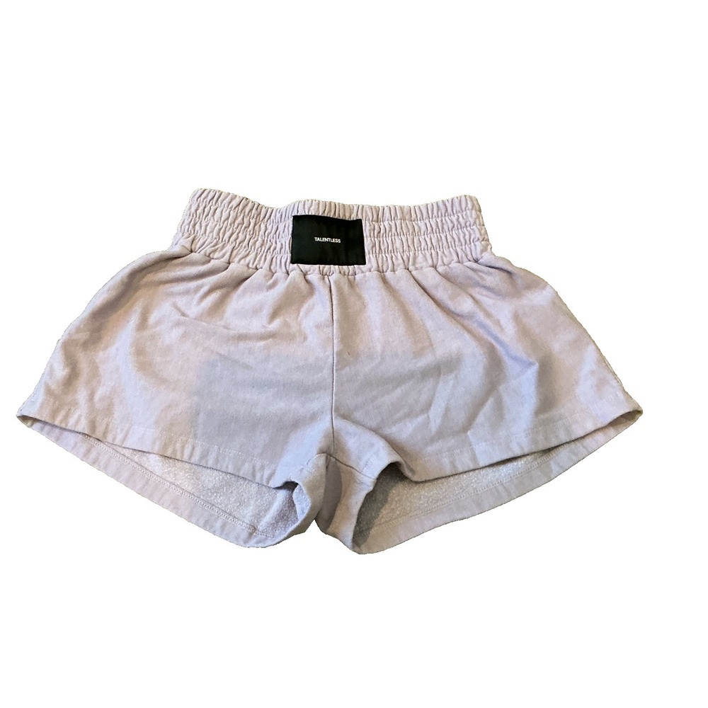 Women's Talentless Lavender Purple Cotton Shorts Medium Elastic Waist
